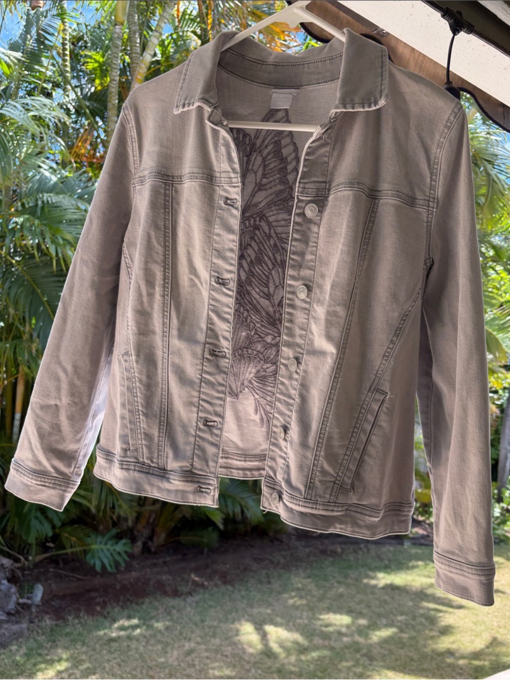 Chico Women's light grey Denim Jacket - Lightweight Everyday Layer
